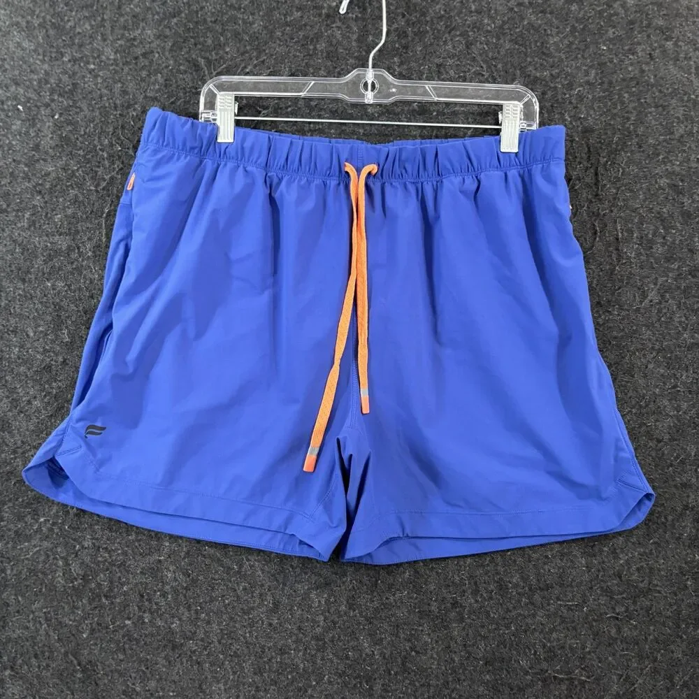 Fabletics The One Shorts Men's XXL Blue Orange 5
